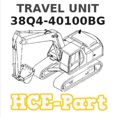 38Q4-40100 38Q4-40100BG UNIDADE DE DESLOCAMENTO PARA R140LC-9